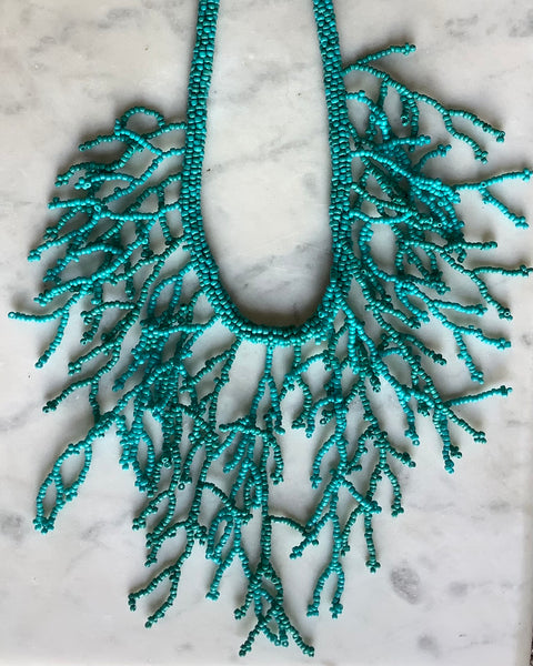 Sea Coral Beaded Necklace