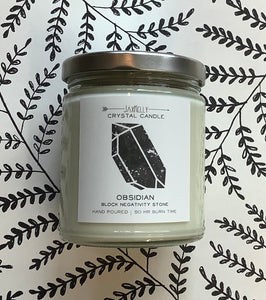 Obsidian Hand Poured Candle