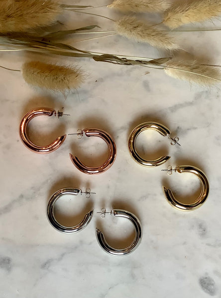 Deco Hoop Earrings