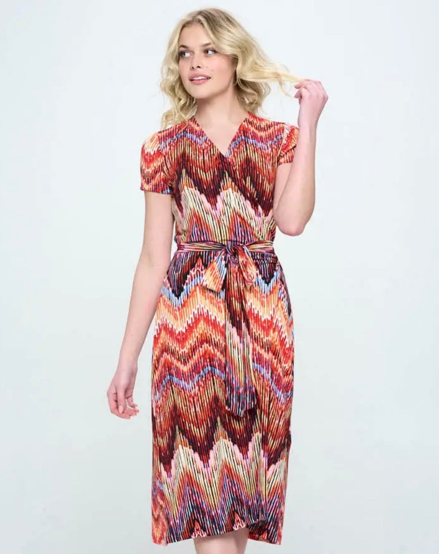 Paintbrush Wrap Dress