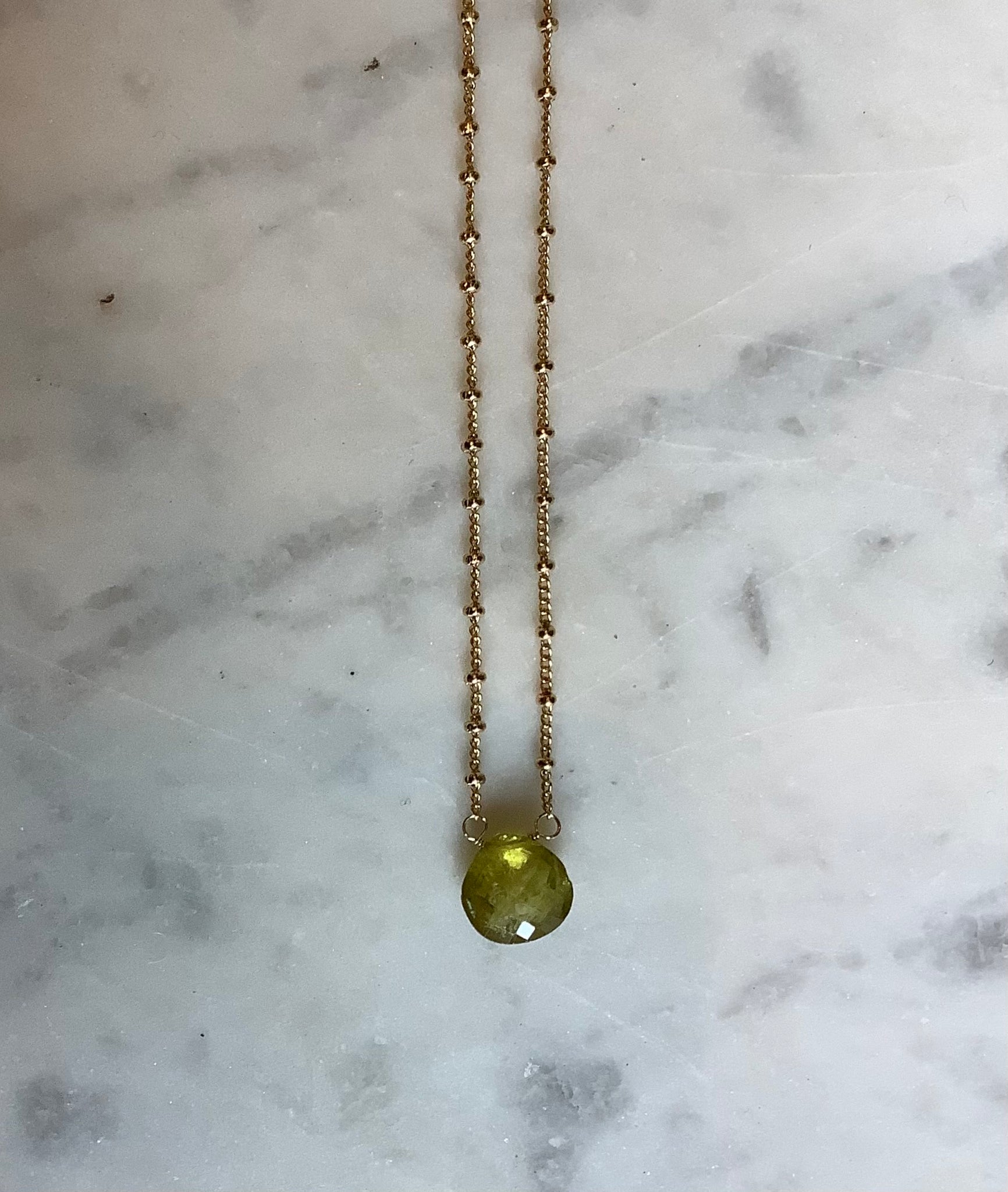 Gumdrop Gemstone Necklace