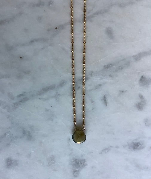 Gumdrop Gemstone Necklace
