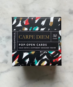 Pop-up Carpe Diem cards