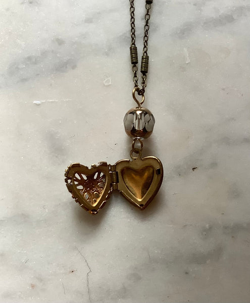 SOLD OUT. Heart Shaped Locket Necklace