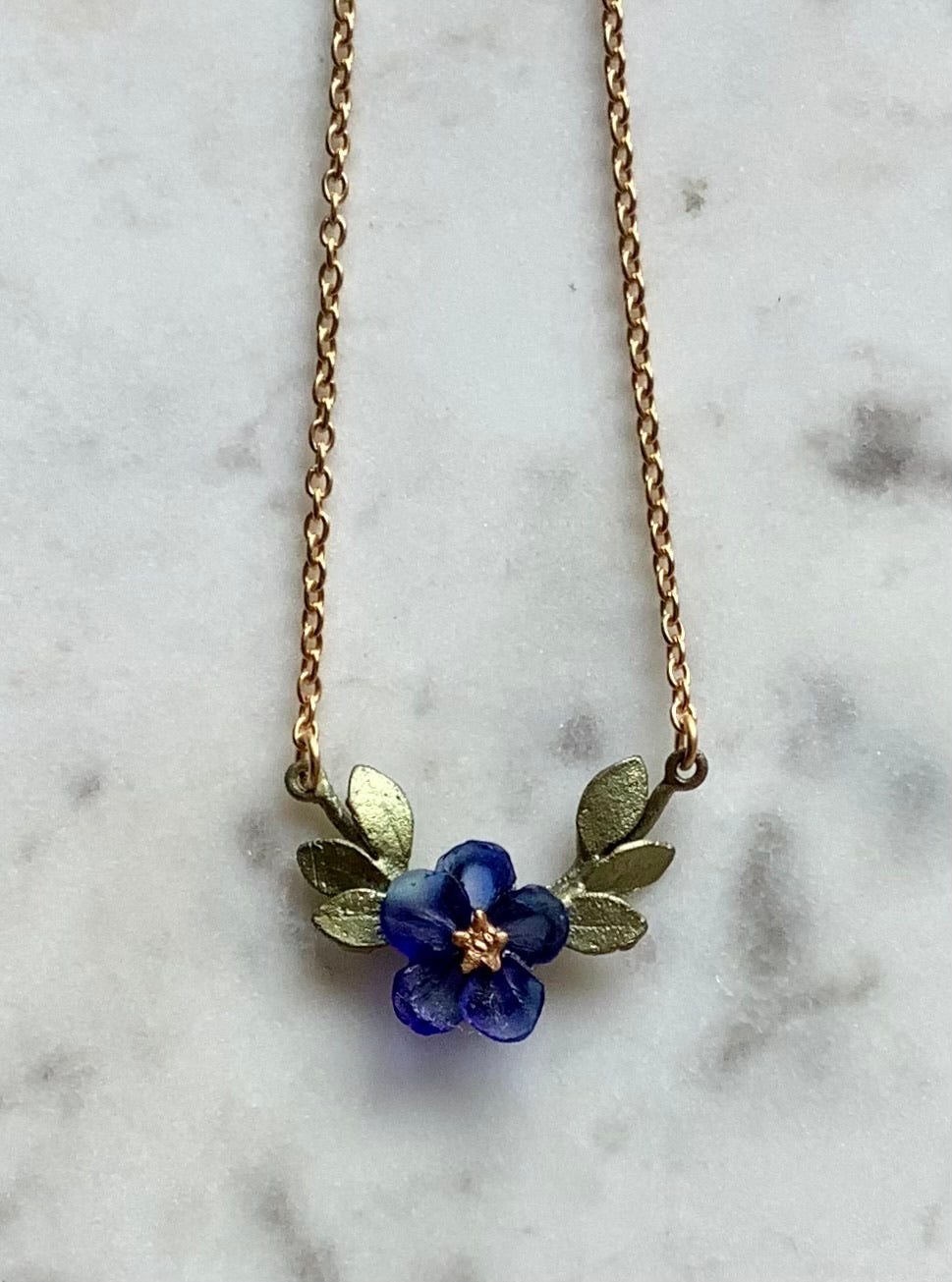 Blue Violet Necklace