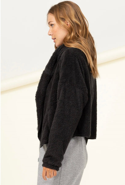 Obsidian Fleece Shrug