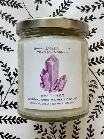 Amethyst Hand Poured Candle
