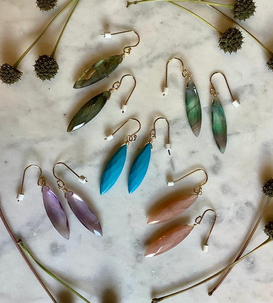 Dagger Stone Earrings